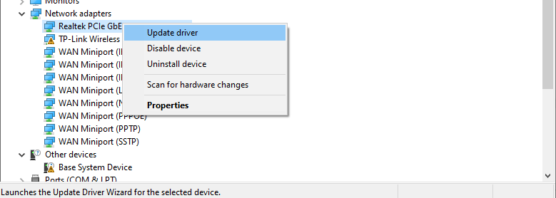 Update your network driver to fix packet loss in Valorant.